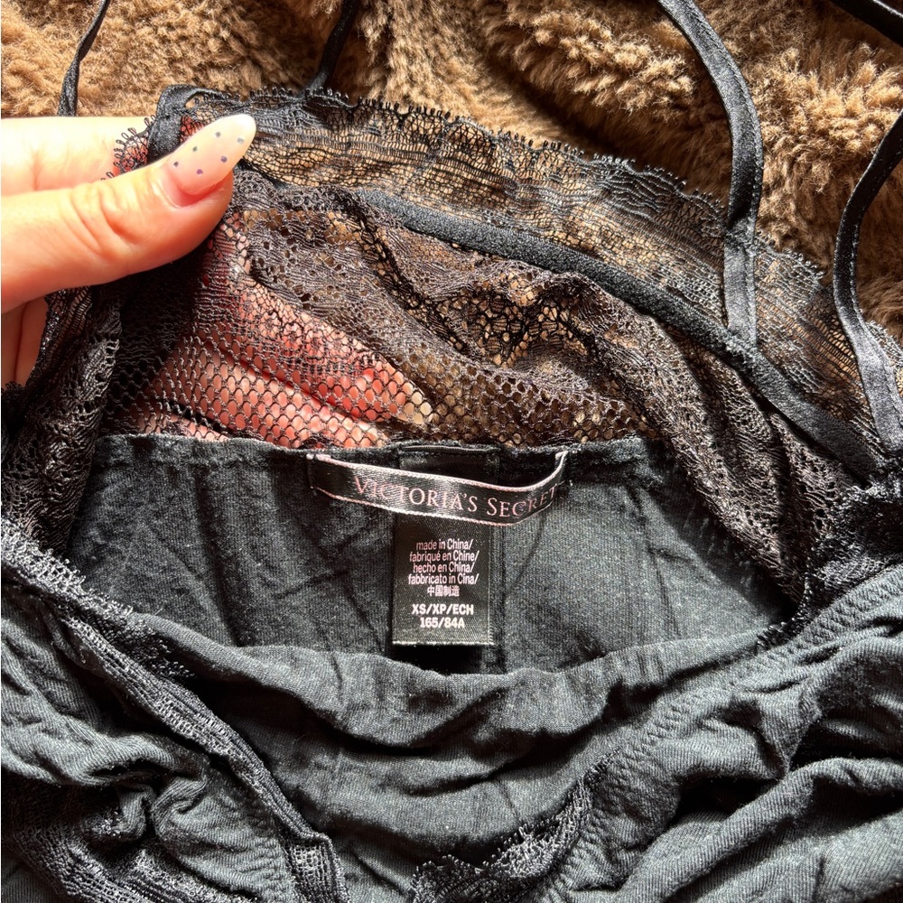 Victoria's Secret Black Lace Cami Set - Picture 3 of 3
